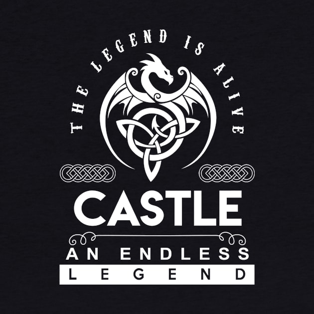 Castle Name T Shirt - The Legend Is Alive - Castle An Endless Legend Dragon Gift Item by riogarwinorganiza